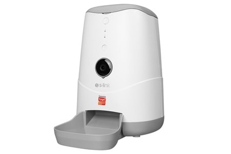 S-link SL-20 Otomatik Yem Kabı 1080P Kamerali 3.7 L Wifi Tuya Destekli Akıllı Kedi köpek Besleyici