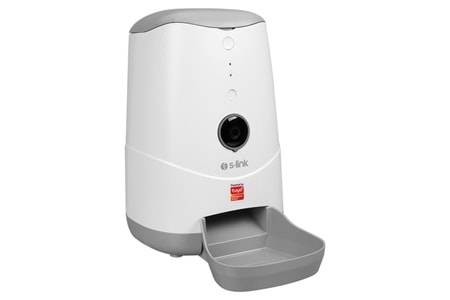 S-link SL-20 Otomatik Yem Kabı 1080P Kamerali 3.7 L Wifi Tuya Destekli Akıllı Kedi köpek Besleyici