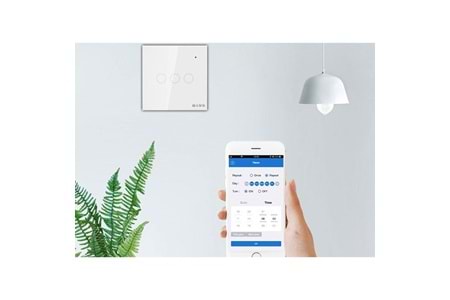 S-Link Swapp SL-EG33 Kablosuz ve Dokunmatik Aydınlatma Anahtarı 3'Lü Wifi TUYA Destekli