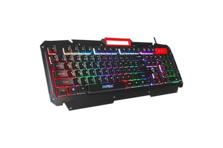 EVEREST KB-R800 METAFOR USB Gökkuşağı Aydınlatmalı Q Metal Yüzey Gaming Oyuncu Klavyesi