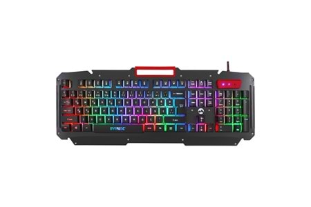 EVEREST KB-R800 METAFOR USB Gökkuşağı Aydınlatmalı Q Metal Yüzey Gaming Oyuncu Klavyesi
