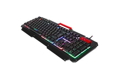 EVEREST KB-R800 METAFOR USB Gökkuşağı Aydınlatmalı Q Metal Yüzey Gaming Oyuncu Klavyesi