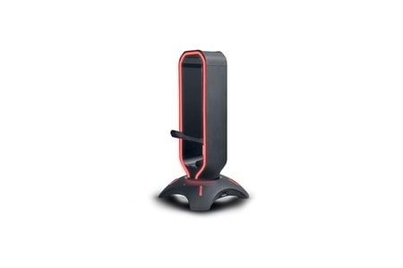 Rampage RM-H66 GUARD Siyah RGB Işıklı 2*Usb Port Kulaklık İçin Stand