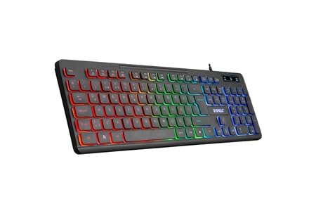 EVEREST KB-120 Sleek Siyah USB Gökkuşağı Aydınlatmalı Q Gaming Oyuncu Klavyesi