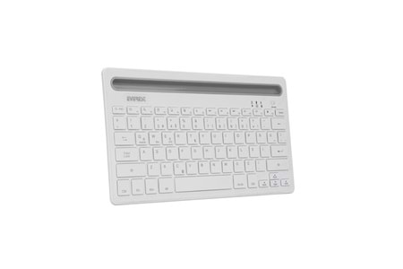 Everest KB-BT82 Beyaz/Gümüş Bluetooth Ultra İnce+Şarjlı Q Mac/Win/Android/Ios Uyumlu Kablosuz klavye