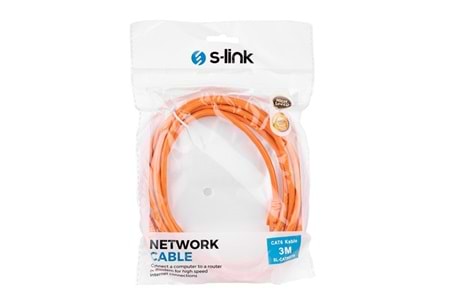 S-link SL-CAT603TR 3m Turuncu CAT6 Patch Kablo