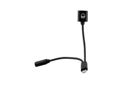 Hytech HY-XO38 Gümüş 2 in 1 Şarj+Kulaklık Lightning Metal Gövdeli Çevirici Kablo