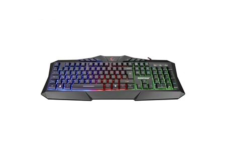 RAMPAGE KM-404 ARGENTI Rainbow Aydınlatmalı USB Gaming Combo Q Klavye + Kulaklık + Mouse + Mousepad