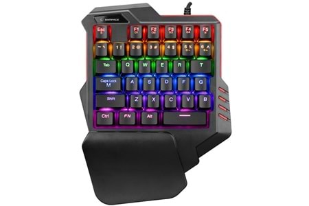 Rampage MIRACLE K1 Siyah USB Led Işıklı Q 35 Tuşlu Multimedya Mini Gaming Oyuncu Klavyesi