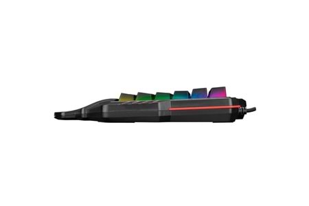 Rampage MIRACLE K1 Siyah USB Led Işıklı Q 35 Tuşlu Multimedya Mini Gaming Oyuncu Klavyesi