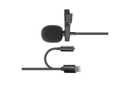 Snopy SN-MTK35 Siyah Lightning Tik-Tok Akıllı Telefon Kulaklık Çıkışlı Yaka Mikrofonu