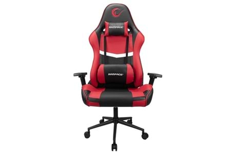 Rampage KL-R56 3D Kol,Tam Dökme Süngerli Siyah/Kırmızı Oyuncu Koltuğu