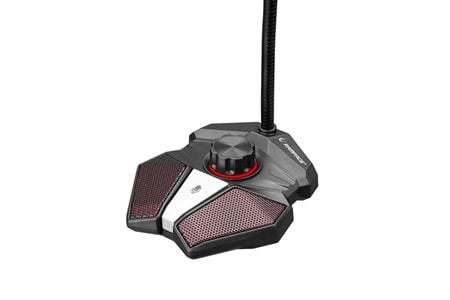 RAMPAGE RMX-M8 TORNADO Gri USB Masaüstü Led Mikrofon