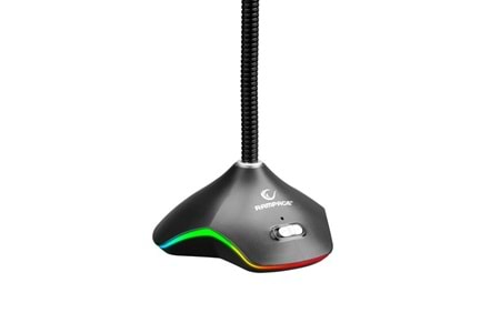 RAMPAGE RMX-M7 PYTHON Siyah/Kırmızı PC 3,5M PS4-XBOX-Mobile Esnek Sağlam Gaming Oyuncu Mikrofon