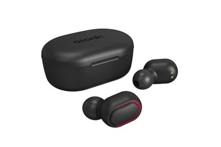 Asonic AS-TWS7S Siyah Mobil Telefon Uyumlu Bluetooth TWS AirPods Mikrofonlu Kulaklık