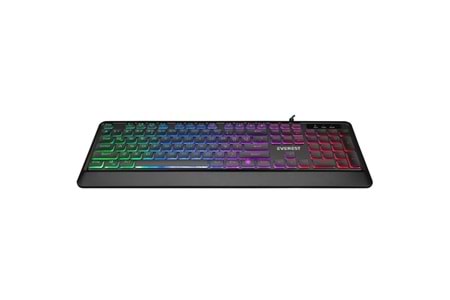 EVEREST Q TR KB-R59 FORZA Siyah Usb Rainbow Backlight Klavye