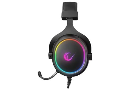 Rampage ONYX-S Siyah USB 7.1 Version RGB Led + Ses Kontrollü Oyuncu Mikrofonlu Kulaklık