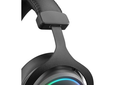 Rampage ONYX-S Siyah USB 7.1 Version RGB Led + Ses Kontrollü Oyuncu Mikrofonlu Kulaklık