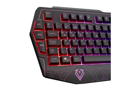 Everest KM-6168 FORMULA COMBO Usb 3 Makro Tuşlu RGB Aydınlatmalı Q Gaming Oyuncu Klavye Mouse Set