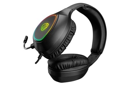 Hytech HY-G5 X-CONAN Siyah RGB Işıklı PC-PS4-XBOX-Telefon Destekli Gaming Oyuncu Mikrofonlu Kulaklık
