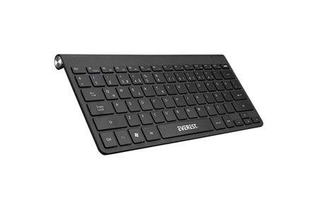 Everest KB-BT72 ELITE Black Metalik Kablosuz Q Klavye + Mouse Set