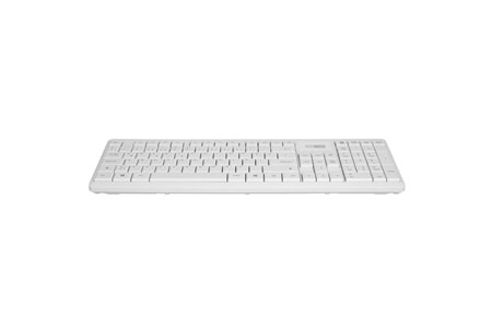 Altec Lansing ALBC6314 Beyaz 2.4GHz 1200DPI Mouse Türkçe Q Kablosuz Klavye Mouse Set