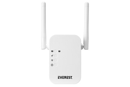 Everest EWR-N302 2.4GHz 300Mbps 1xWAN/LAN Port 2x2dBi Anten Repeater+AP Kablosuz Menzil Genişletici