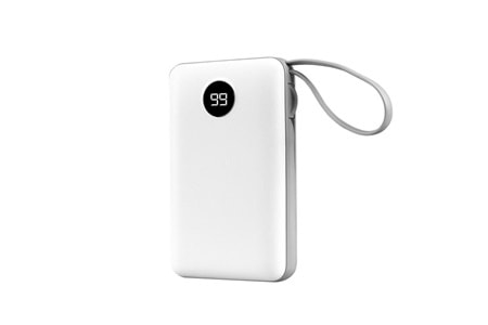 S-link P102 10000mAh PRM 2*USB+Type-C+Micro+Lightning Beyaz LCD Taşınabilir Pil Şarj Cihazı Powerbank