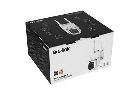 S-link SL-PTZ03 3MP Lens 2.8 mm Hareket algılamalı Smart TF Kart Dual Band Wifi IP Kamera Tuya
