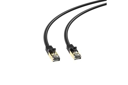 S-link SL-CAT7100M 100m Siyah S/FTP CCA CAT7 Gold Uçlu Ağ Bağlantı Kablosu