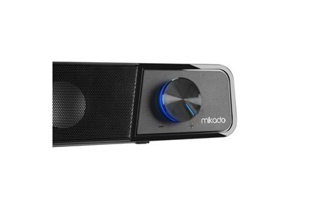 Mikado MD-69S Siyah 3Wx2 Led Işıklı Multimedia Soundbar Speaker