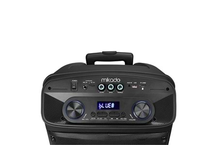 Mikado MD-BT505 60W USB/BT/TF/TWS Led Işıklı Kablosuz ve Kafa Mikrofonlu Toplantı-Parti Hoparlörü