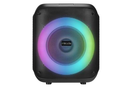 Mikado MD-BT51 BOMBIX 60W BT/USB/TF/TWS Led Işıklı Kafa Mikrofonlu Toplantı-Parti Hoparlörü