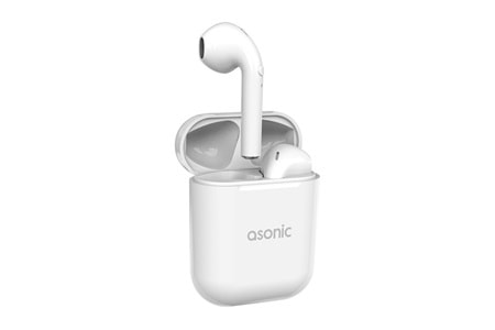 Asonic AS-TWS130 PRM Beyaz Mobil Telefon Uyumlu Bluetooth TWS AirPods Mikrofonlu Kulaklık