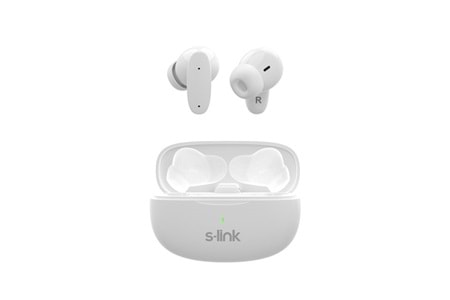 S-LINK EARDOPES SL-TWS08 Beyaz 4 Mikrofonlu Enc Dual Mıc. TWS 50/500mah BT Mikrofonlu Kulaklık