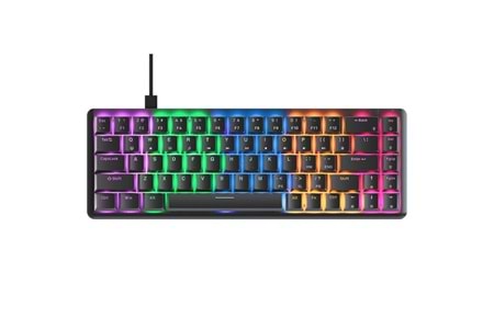 Rampage REBEL Siyah Low Profile RED SWITCH US Layout Rainbow Mekanik Gaming Oyuncu Klavye