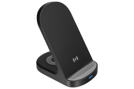 S-LINK SL-CW05 Mobil Telefon Uyumlu 15W LED Logo PRM Siyah Kablosuz Şarj Cihazı