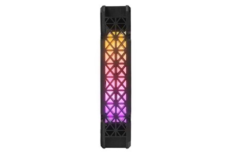 Rampage CROSS F20 38CFM 1200RPM 12cm Rainbow 3P+4P Molex Soketli Siyah Kasa Fanı