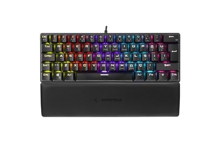 Rampage ALLY K11 Siyah Rainbow Q Bilek Destekli Red Switch Gaming Oyuncu Klavye