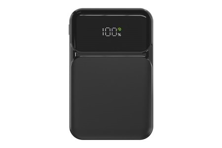 S-LINK P104 10000mAh PRM Dahili Kablolu HSC22.5W+PD20W Siyah LCD Taşınabilir Pil Şarj Cihazı Powerbank