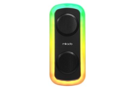 MIKADO MD-C18 Siyah 8W RGB Işıklı Taşınabilir Hoparlör