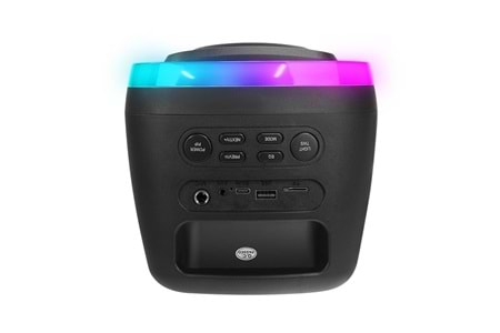 MIKADO MD-C18 Siyah 8W RGB Işıklı Taşınabilir Hoparlör