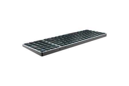 Everest KB-BT98 Beyaz/Gri Bluetooth Ultra İnce+Şarjlı Q Mac/Win/Android/Ios Uyumlu Kablosuz klavye
