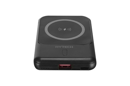 Hytech H50 5000mAh Magsafe 15W PD20W+HSC 22.5W Siyah Taşınabilir Pil Şarj Cihazı Powerbank