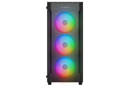 RAMPAGE 650W 80+ BRONZE VIGILANT MESH GAMING MID-TOWER PC KASASI
