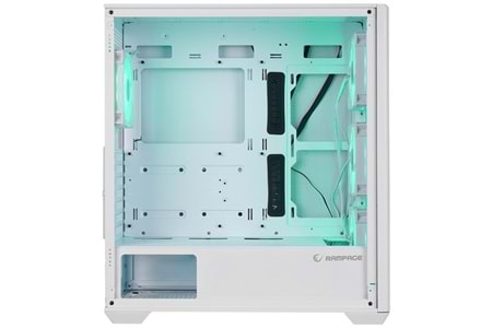 RAMPAGE VORTEX V3 4-RGB FANLI GAMING E-ATX PC KASASI BEYAZ