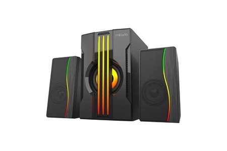 MIKADO MD-254 2+1 25W(5w*2+15w) Usb+SD+Fm Bluetooth Destekli RGB Ses Sistemi