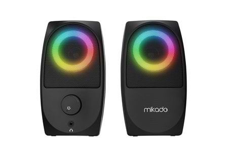MIKADO MD-90R 2.0 5W * 2 Siyah Bluetooth RGB 2.0 Gaming Speaker
