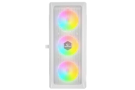 RAMPAGE 650W 80+ PROLIX MESH 4-RGB FANLI GAMING MID-TOWER PC KASASI BEYAZ
