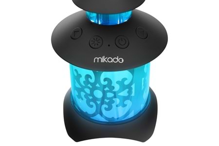 MIKADO MD-20BT Siyah 5W 1200mAh BT-LED Işıklı Bluetooth Hoparlör